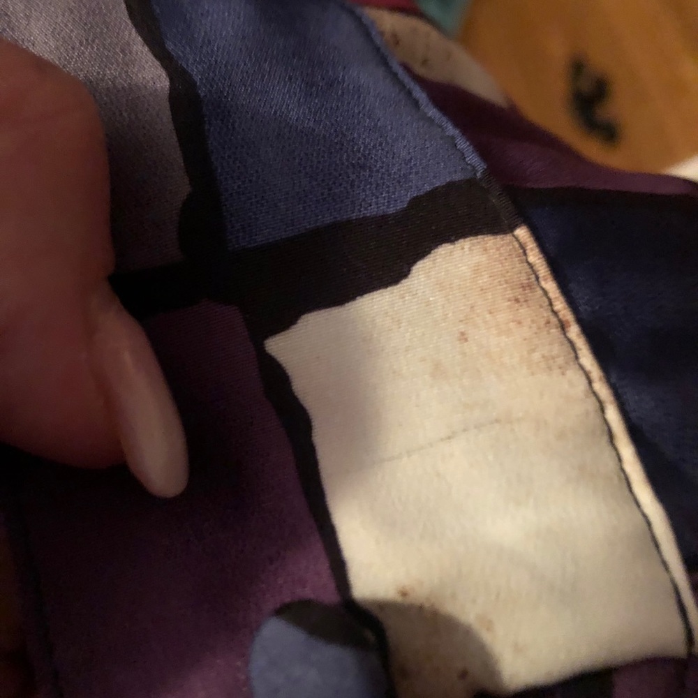 Alfred Dunner Button Down Square Pattern Blouse - image 4